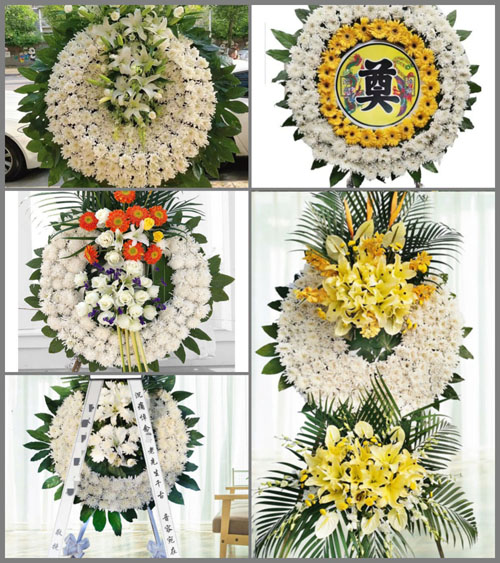 山西晋中榆社县箕城镇北逆流河村花圈速递